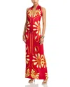 Cala De La Cruz Oliviera Maxi Dress In Red