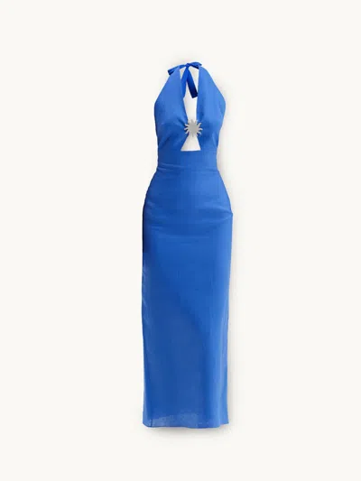 Cala De La Cruz Orly Dress Azure L In Blue