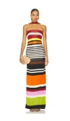 Cala De La Cruz Ornella Ruched Jersey Maxi Dress