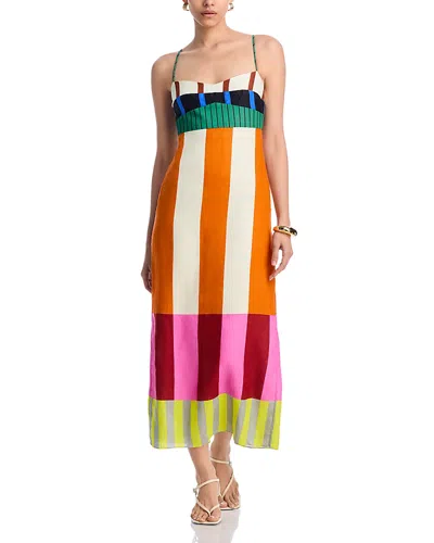 Cala De La Cruz Paloma Dress In Bengal Multi