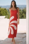 Cala De La Cruz Paloma Linen Sleeveless Midi Dress