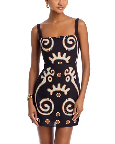 Cala De La Cruz Parker Dress In Precobw