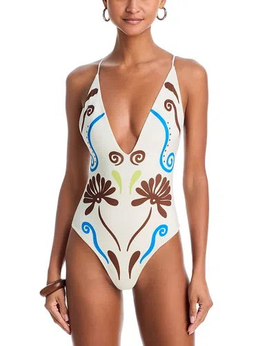 Cala De La Cruz Rae One Piece Swimsuit In Multi
