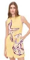 Cala De La Cruz Rhoda Dress In Yellow