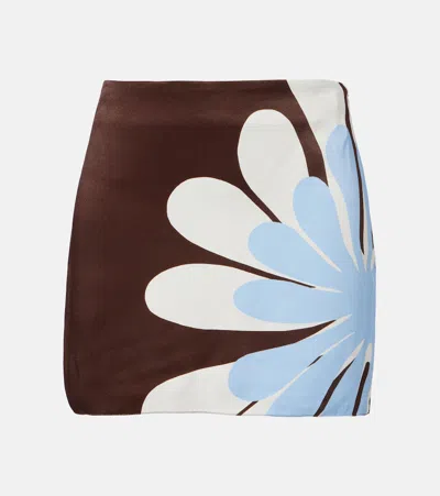 Cala De La Cruz Ricci Floral Miniskirt In Multi
