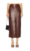 Cala De La Cruz Sede Skirt In Brown