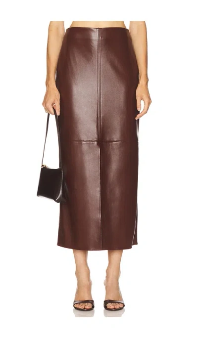 Cala De La Cruz Sede Skirt In Brown