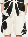 Cala De La Cruz Sia Short In Camellia In Black/ White