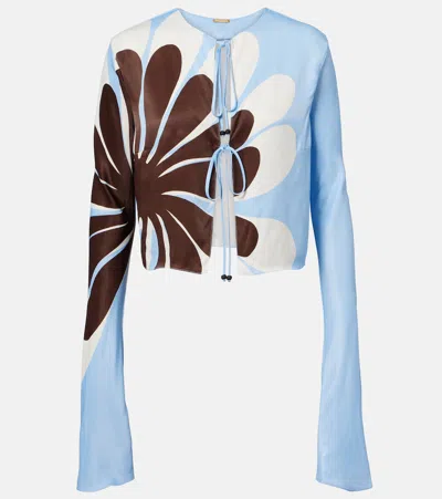 Cala De La Cruz Sina Floral Top In Multi