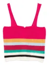 Cala De La Cruz Sun Crop Top In Pink