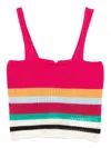 Cala De La Cruz Sun Crop Top In Pink
