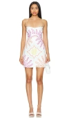 Cala De La Cruz Tere Dress In Ivory,pink