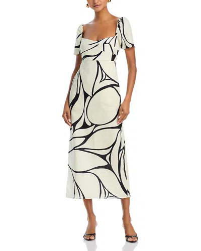 Cala De La Cruz Tia Midi Dress In Black