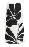Cala De La Cruz Tua Linen Midi Skirt In Ivory