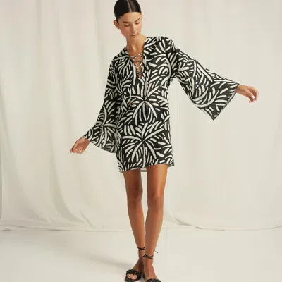 Cala De La Cruz Turin Dress Palm Abw In Multi