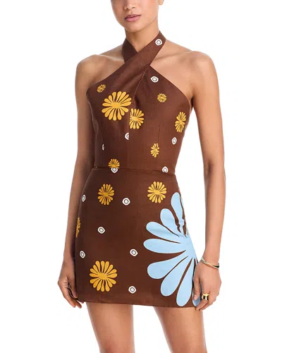 Cala De La Cruz Veneta Dress In Brown