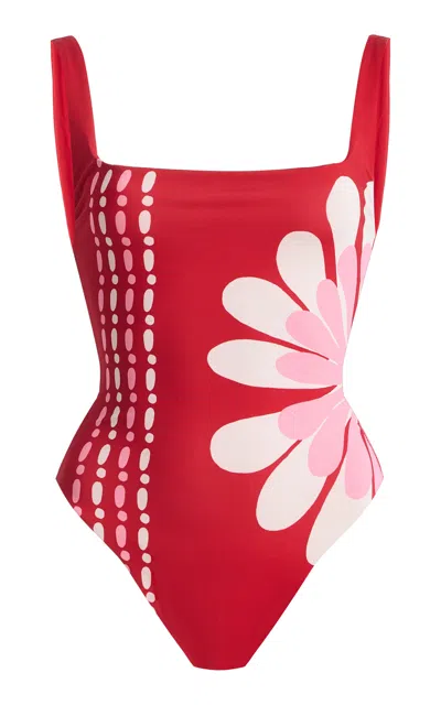 Cala De La Cruz Vienna One Piece Swimsuit In Multi