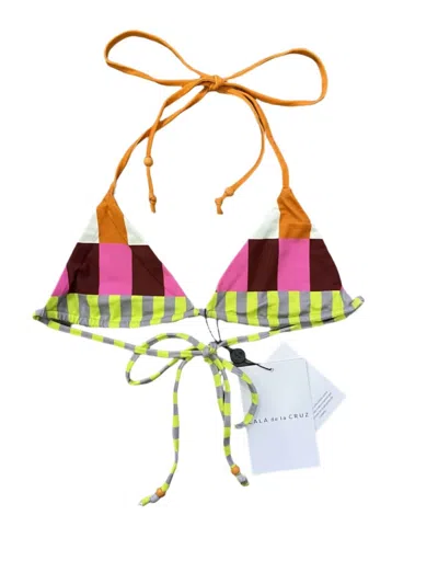 Cala De La Cruz Women's Mariana Bikini Top In Bengal Multi