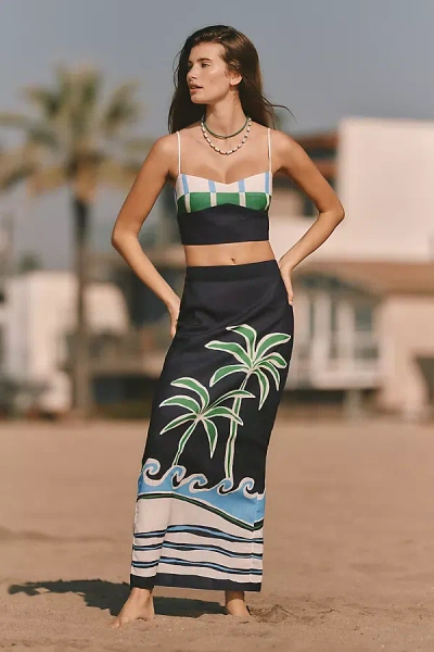 Cala De La Cruz X Anthropologie Magda Maxi Skirt In Black