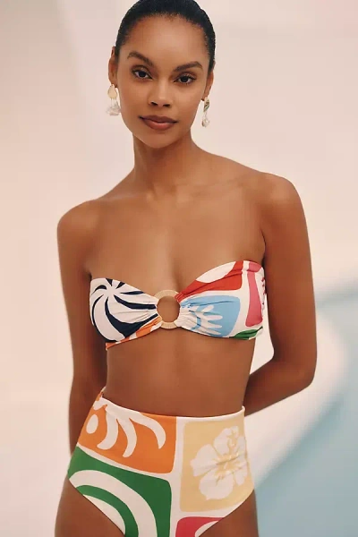Cala De La Cruz X Anthropologie Maple Bikini Top In Multi