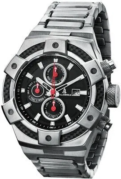 Pre-owned Calabria - Armato Forte - Black Dial Men's Watch With Carbon Fiber Bezel