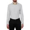 Calabrum London Mens Solid Polyester Button-down Shirt In Grey