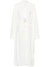 Calcaterra Belted Maxi Dress In 白色