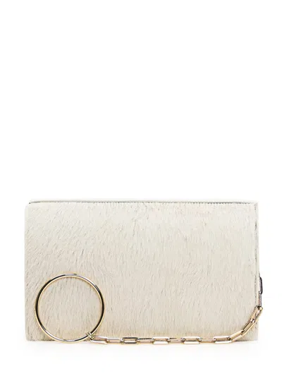 Calcaterra Chain Middle Bag In White