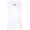 Calcaterra Cut-out-detail Cotton Vest