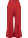 Calcaterra Flared Trousers In Red