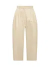 Calcaterra Cropped Trousers In Beige
