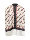 Calcaterra Vunica-print Blouse In Beige