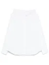 Calcaterra Stand-up Collar Shirt In 白色