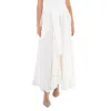 Calcaterra White Doppia Ruota Skirt In White