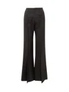 Calcaterra High-waisted Trousers In Black
