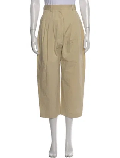 Pre-owned Calcaterra Wide Leg Pants In Neutral