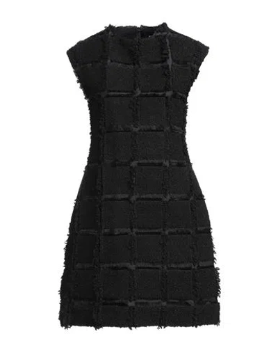 Calcaterra Woman Mini Dress Black Size 6 Polyester, Acrylic, Wool, Polyamide