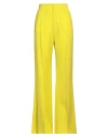Calcaterra Woman Pants Lime Green Size 4 Viscose, Silk In Green