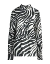 Calcaterra Woman Top Black Size 8 Polyester In Black