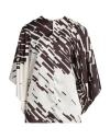 Calcaterra Woman Top Dark Brown Size 8 Polyester In Brown