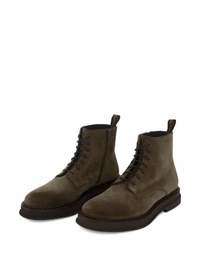 Calce Lace-up Platform Boots In Brown
