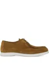Calce Lace-up Suede Shoes In Brown