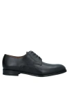 Calce Man Lace-up Shoes Black Size 8 Calfskin