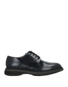 Calce Man Lace-up Shoes Midnight Blue Size 11 Leather