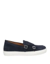Calce Man Loafers Navy Blue Size 7 Leather