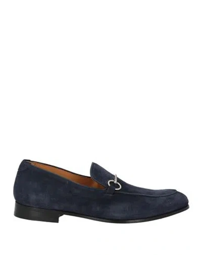 Calce Man Loafers Navy Size 8 Leather