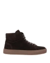 Calce Man Sneakers Dark Brown Size 8 Leather