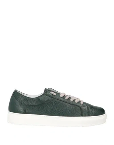 Calce Man Sneakers Dark Green Size 9 Leather