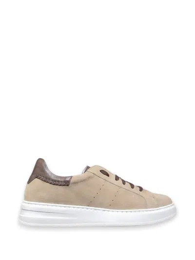 Calce Panelled Suede Sneakers In Neutral