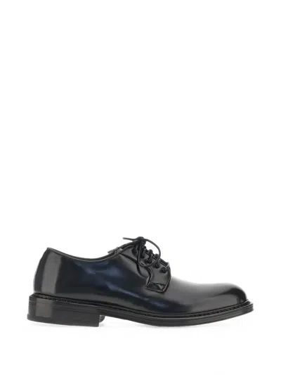 Calce Polished Leather Derby Shoes In Multi